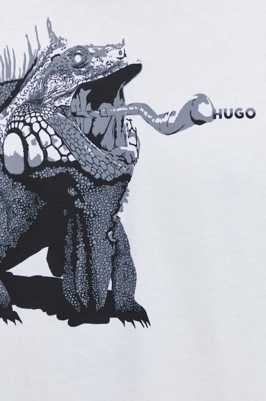 HUGO t-shirt bawełniany 50513812 biały