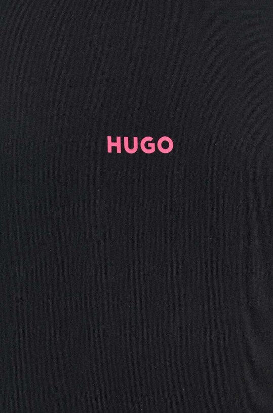Хлопковая футболка HUGO 50513834 чёрный