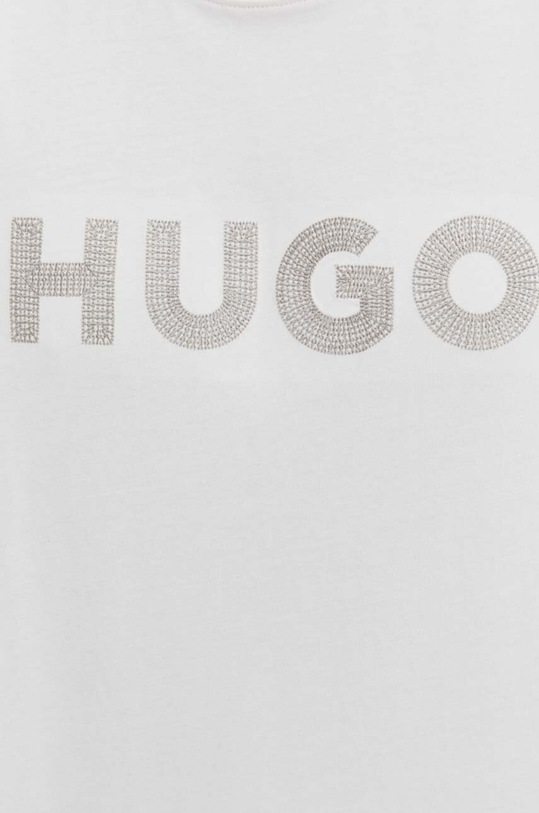 HUGO t-shirt bawełniany 50509958 beżowy