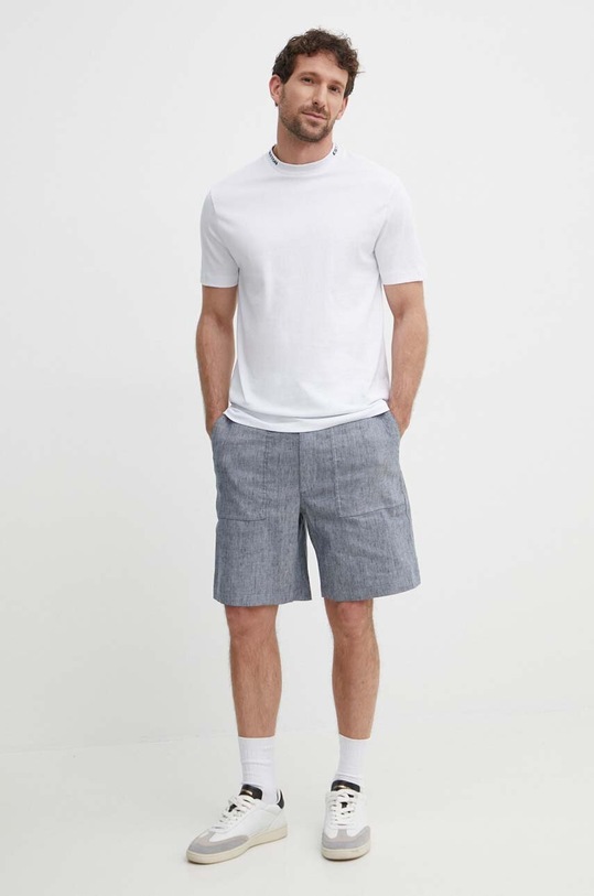 United Colors of Benetton t-shirt bawełniany 3BL0U108J biały SS24