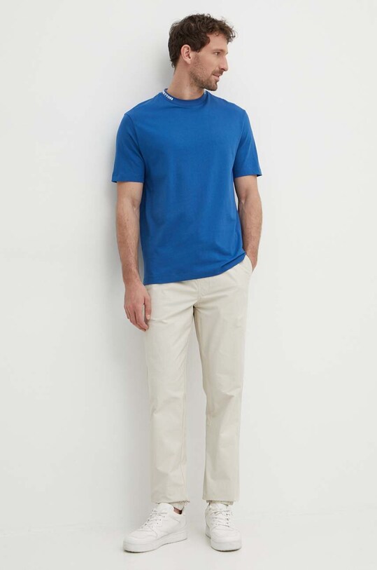 United Colors of Benetton pamut póló 3BL0U108J kék SS24