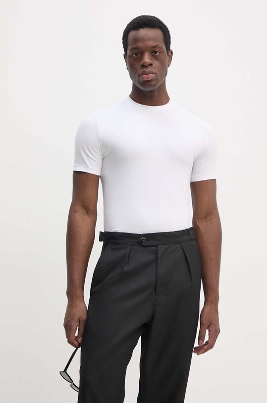 United Colors of Benetton t-shirt slim bianco 3M1PU102W