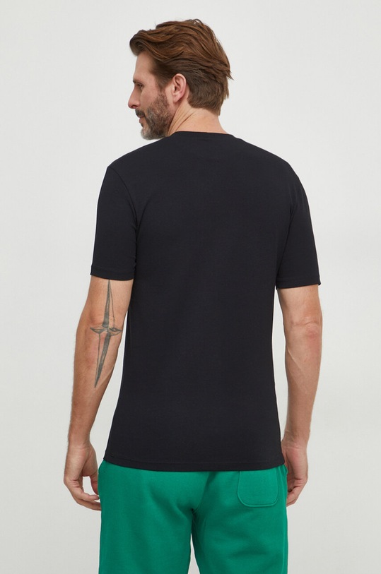 Ρούχα Μπλουζάκι United Colors of Benetton 3M1PU102W μαύρο