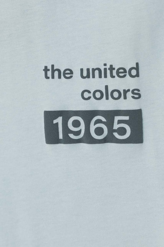 Odzież United Colors of Benetton t-shirt bawełniany 3I1XU100A turkusowy