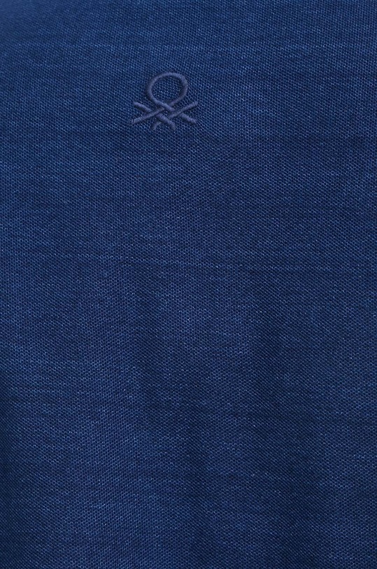 United Colors of Benetton t-shirt bawełniany 31RKU1080 granatowy