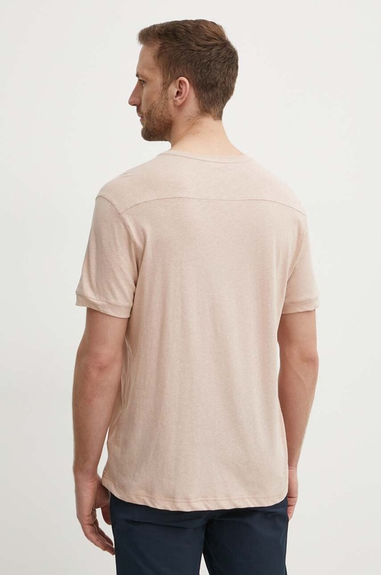 Îmbrăcăminte United Colors of Benetton tricou din amestec de in 33CMU101R bej