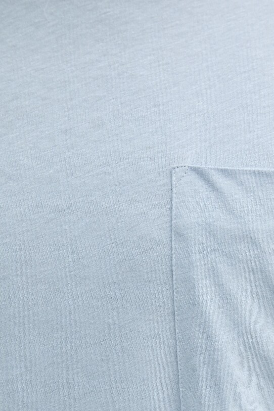 United Colors of Benetton tricou din amestec de in 33CMU101R albastru