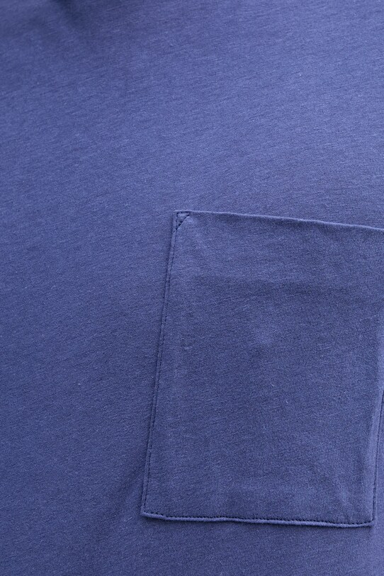 United Colors of Benetton maglietta con aggiunta di lino 33CMU101R blu navy
