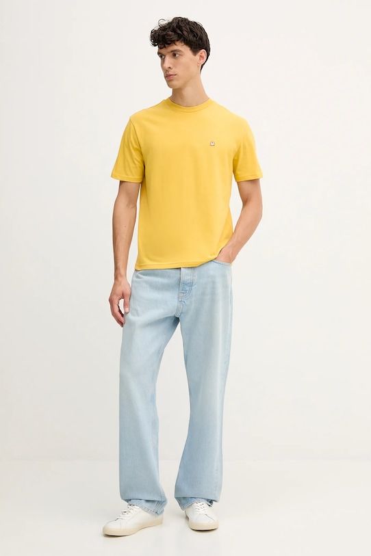 Хлопковая футболка United Colors of Benetton 3MI5J1AF7 жёлтый SS25