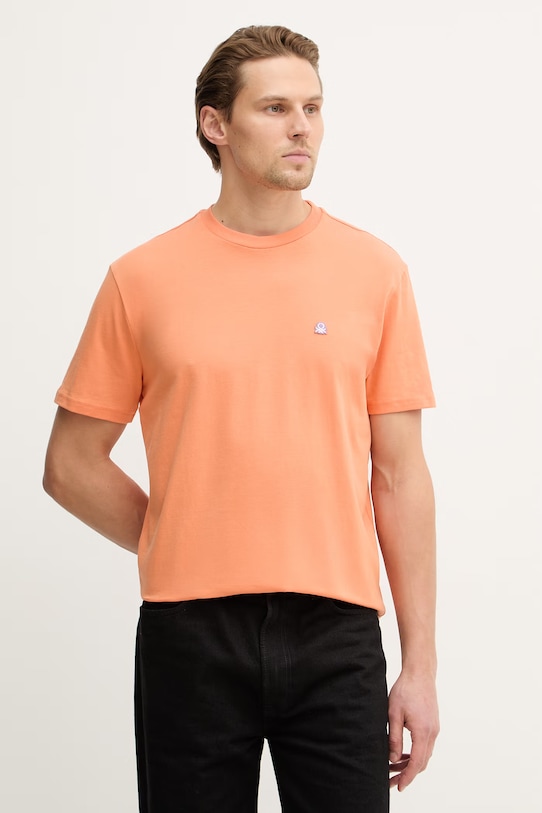 United Colors of Benetton tricou din bumbac portocaliu 3MI5J1AF7