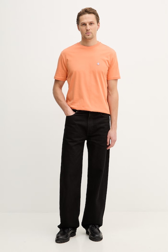 United Colors of Benetton tricou din bumbac 3MI5J1AF7 portocaliu AW25