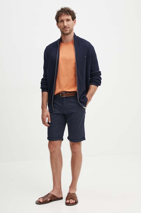 Bavlněné tričko United Colors of Benetton 3MI5J1AF7 oranžová SS25