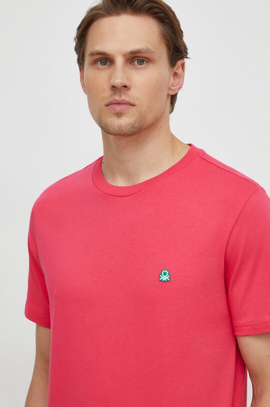 Îmbrăcăminte United Colors of Benetton tricou din bumbac 3MI5J1AF7 roz