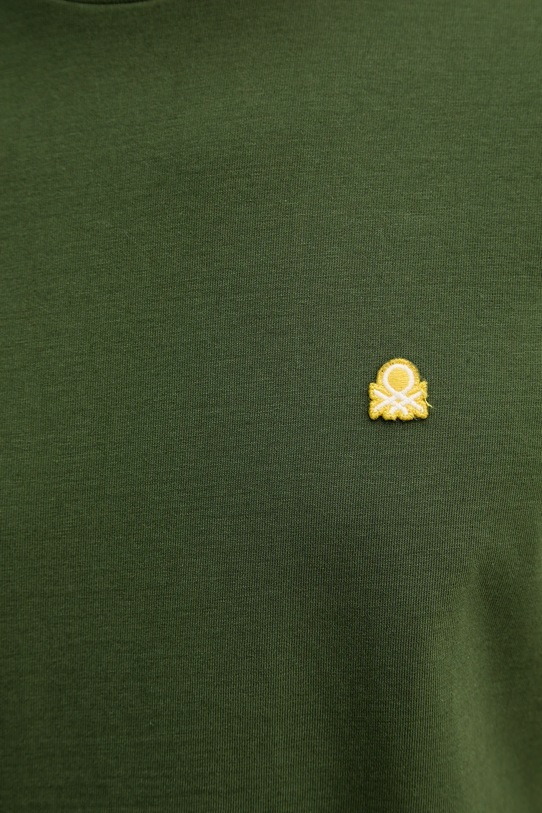 United Colors of Benetton t-shirt bawełniany 3MI5J1AF7 zielony