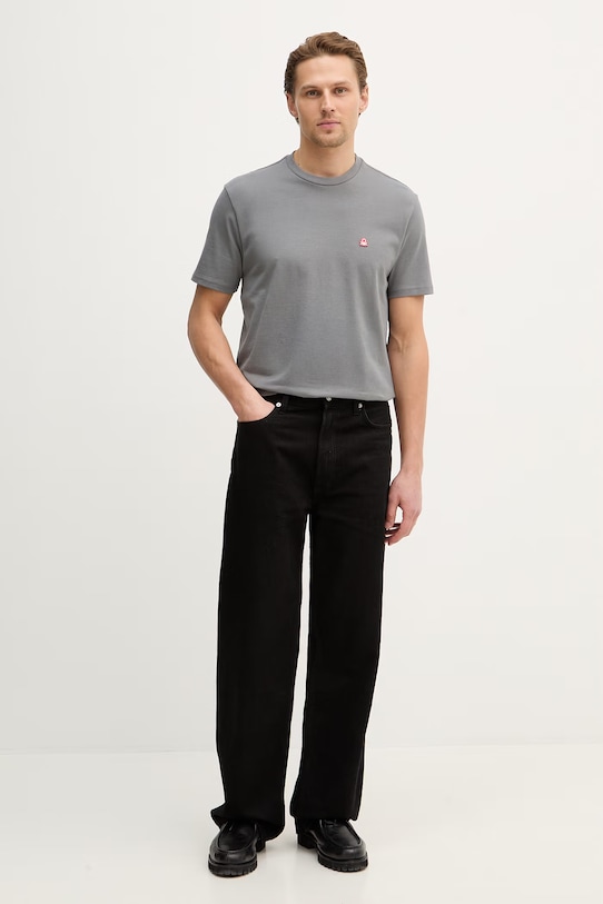 United Colors of Benetton tricou din bumbac 3MI5J1AF7 gri AW25