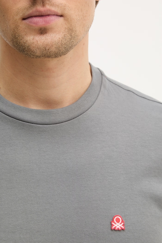 United Colors of Benetton tricou din bumbac 3MI5J1AF7 gri
