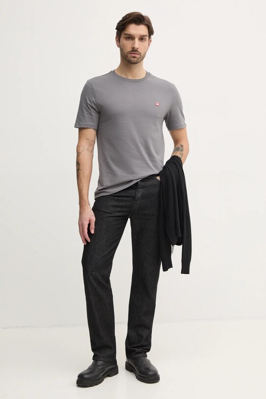 Хлопковая футболка United Colors of Benetton 3MI5J1AF7 серый SS25