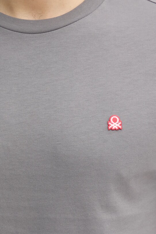 United Colors of Benetton tricou din bumbac 3MI5J1AF7 gri