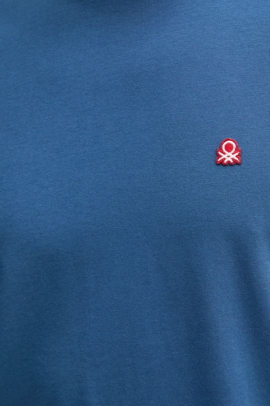 United Colors of Benetton t-shirt bawełniany 3MI5J1AF7 niebieski
