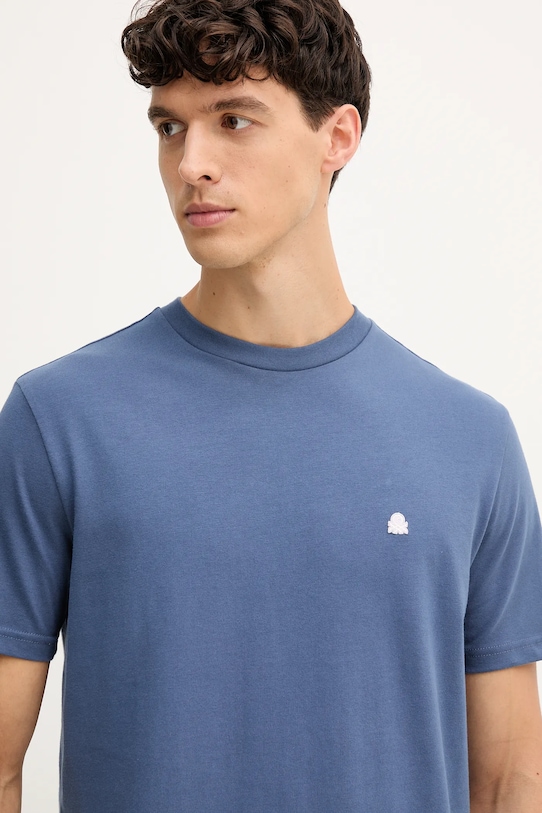 United Colors of Benetton t-shirt bawełniany niebieski 3MI5J1AF7