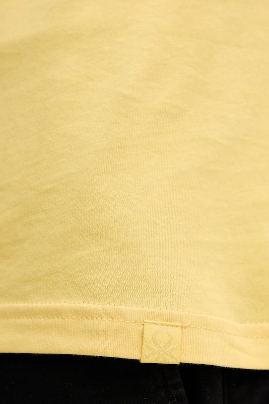 United Colors of Benetton tricou din bumbac 3U53J1F15 galben