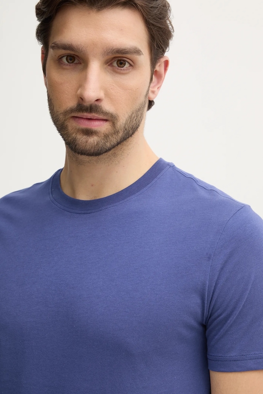 Bavlněné tričko United Colors of Benetton námořnická modř 3U53J1F15