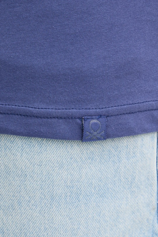 Bavlněné tričko United Colors of Benetton 3U53J1F15 námořnická modř