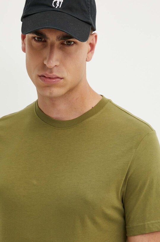 United Colors of Benetton t-shirt bawełniany zielony 3U53J1F15