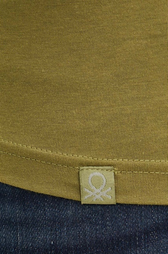 United Colors of Benetton t-shirt bawełniany 3U53J1F15 zielony