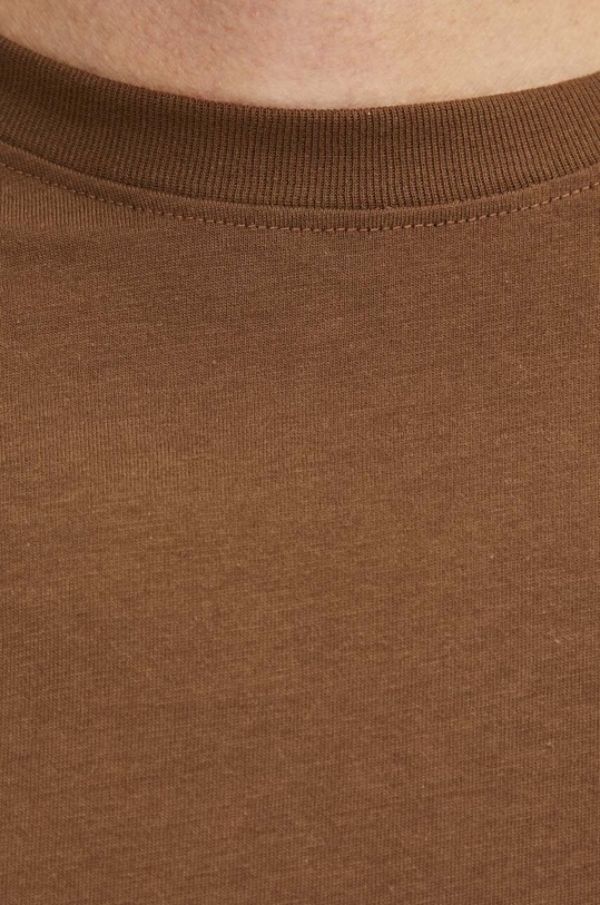 United Colors of Benetton t-shirt bawełniany 3U53J1F15 brązowy