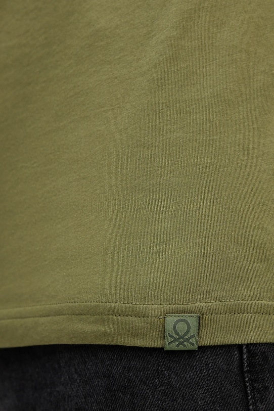 United Colors of Benetton tricou din bumbac 3U53J1F15 verde
