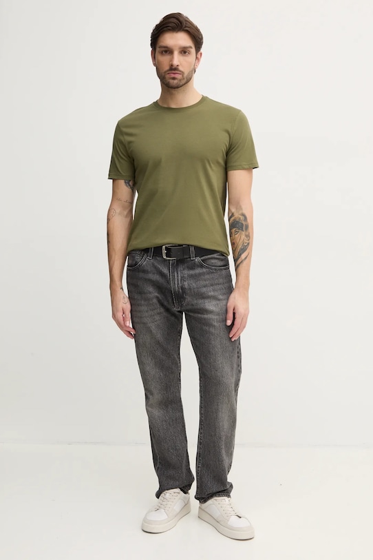 United Colors of Benetton tricou din bumbac 3U53J1F15 verde AW25