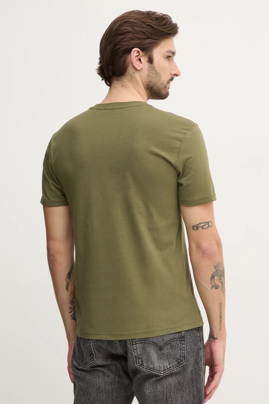 Одежда Хлопковая футболка United Colors of Benetton 3U53J1F15 зелёный