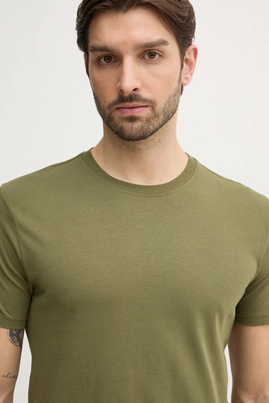 Хлопковая футболка United Colors of Benetton зелёный 3U53J1F15