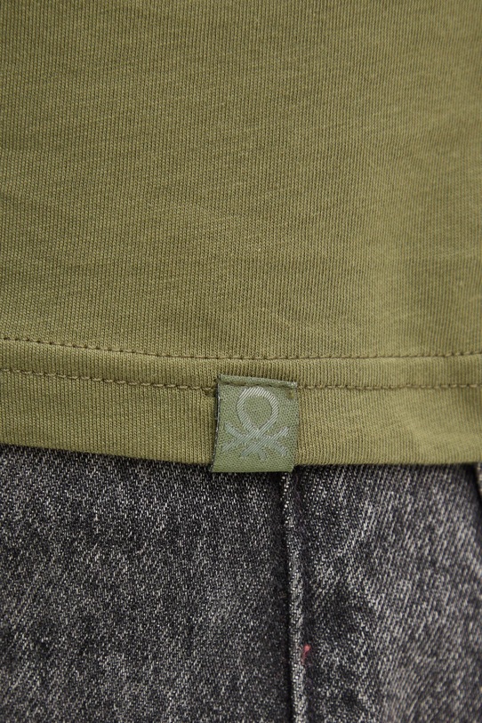 United Colors of Benetton tricou din bumbac 3U53J1F15 verde