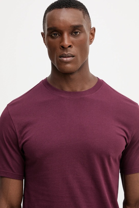 Îmbrăcăminte United Colors of Benetton tricou din bumbac 3U53J1F15 burgundia