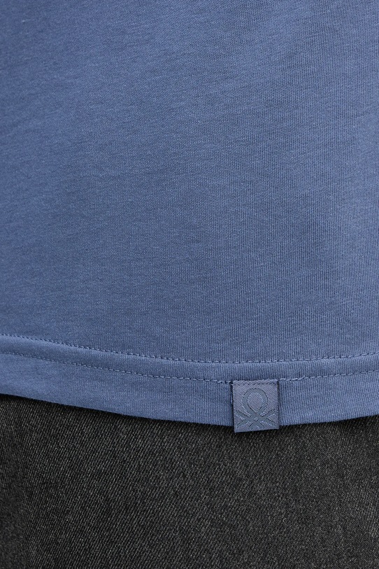 Βαμβακερό μπλουζάκι United Colors of Benetton μπλε 3U53J1F15