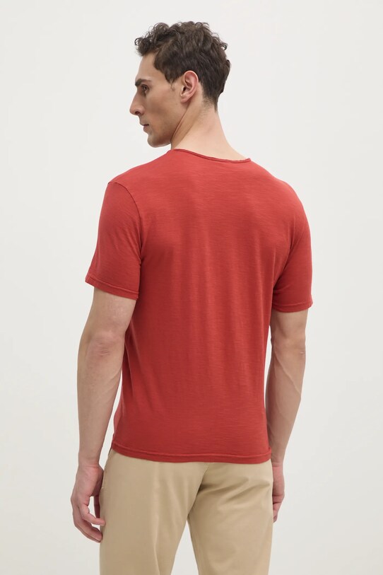 Βαμβακερό μπλουζάκι United Colors of Benetton 3JE1J19A5 πορτοκαλί AA00