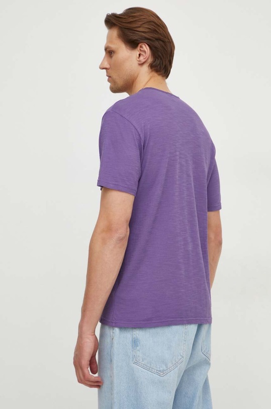 Odzież United Colors of Benetton t-shirt bawełniany 3JE1J19A5 fioletowy