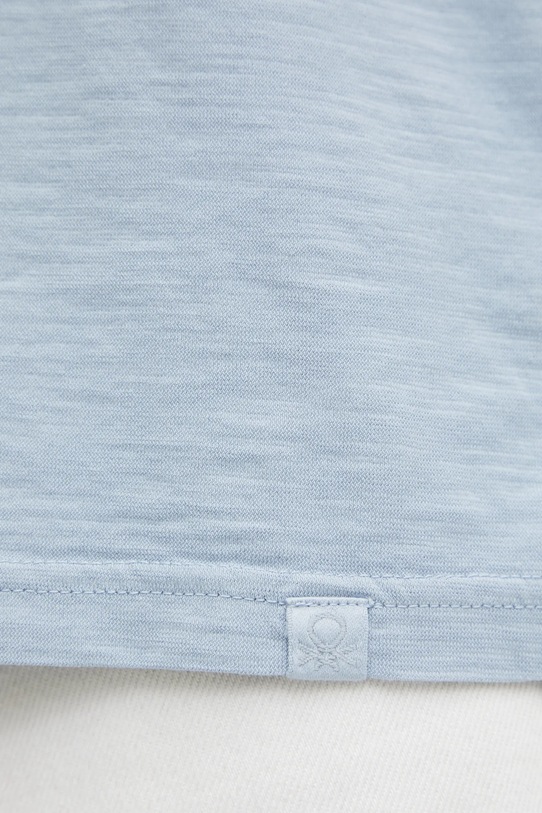 United Colors of Benetton t-shirt bawełniany 3JE1J19A5 niebieski