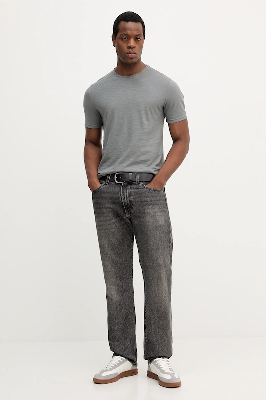 United Colors of Benetton tricou din bumbac 3JE1J19A5 gri AA00