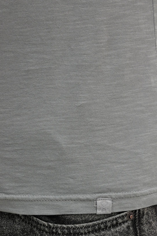 Bavlněné tričko United Colors of Benetton 3JE1J19A5 šedá