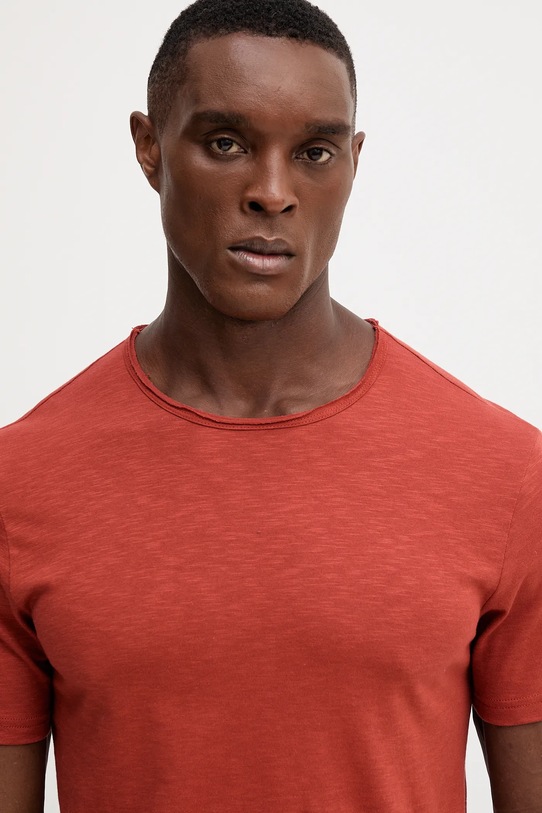 Ρούχα Βαμβακερό μπλουζάκι United Colors of Benetton 3JE1J19A5 πορτοκαλί