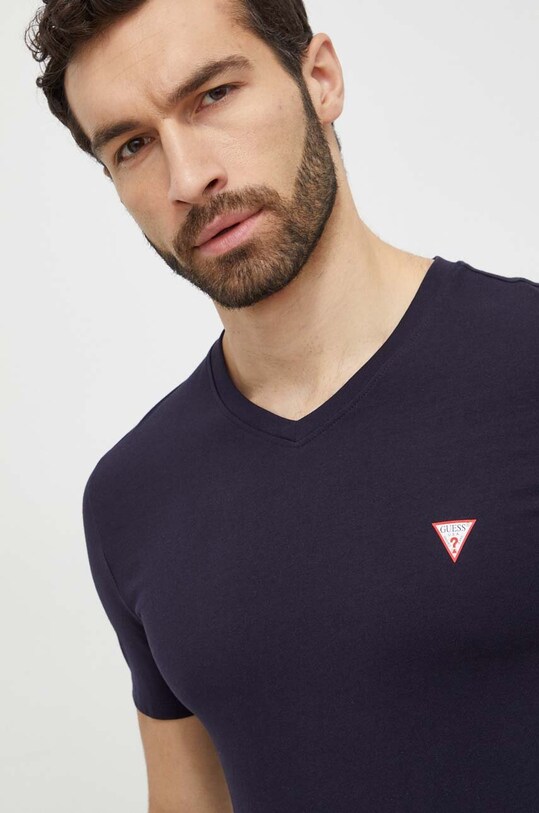 Дрехи Памучна тениска Guess M2YI37.I3Z14 тъмносин