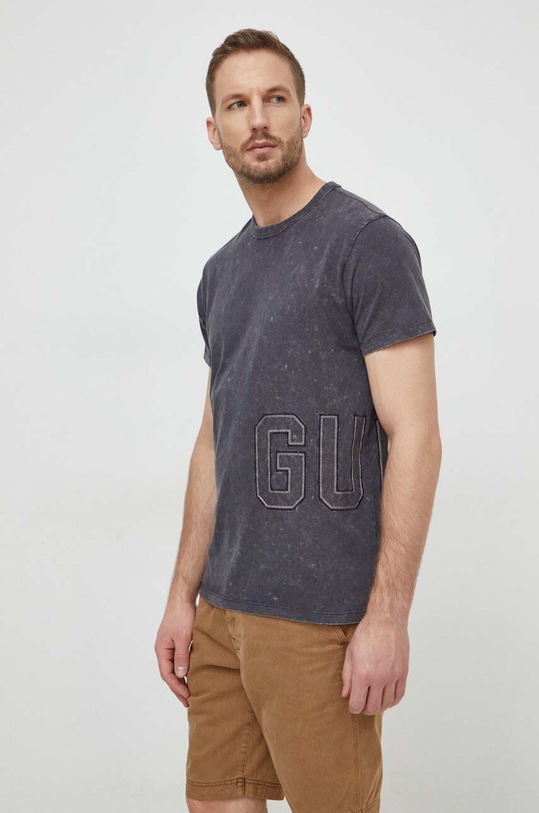 Guess t-shirt bawełniany szary M4GI18.K8FQ4
