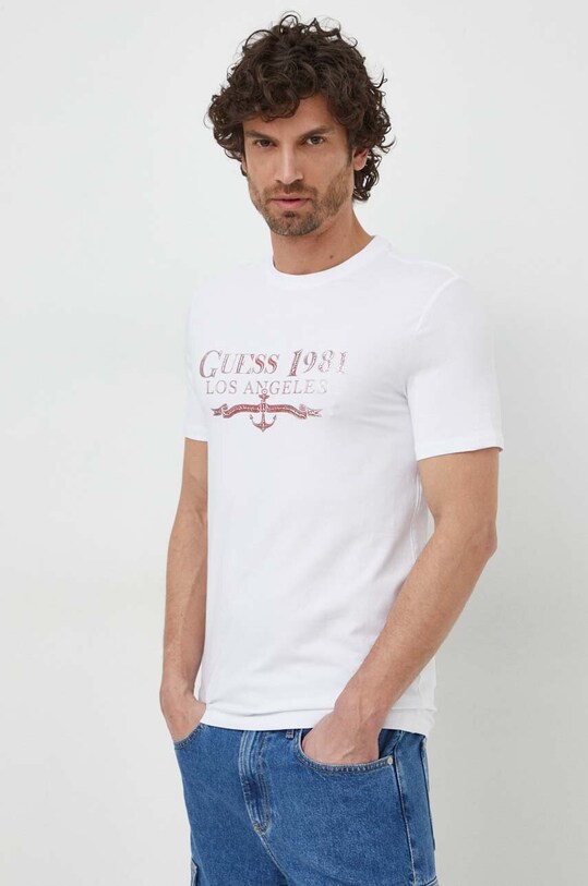 Футболка Guess белый M4GI27.J1314