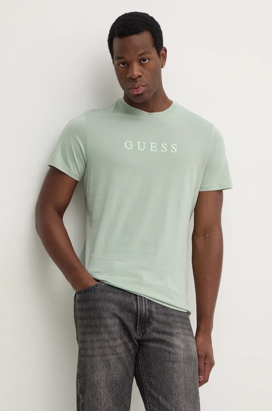 Guess t-shirt in cotone verde M2BP47.K7HD0