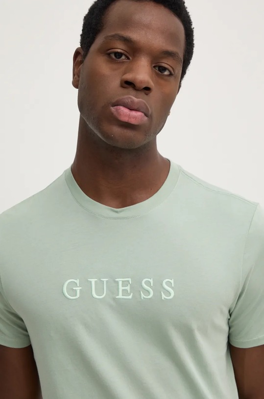 Guess t-shirt in cotone verde M2BP47.K7HD0