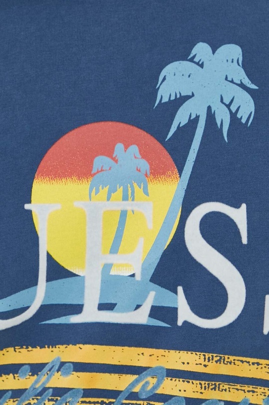 Guess t-shirt bawełniany PACIFIC granatowy M4GI41.KBZV1