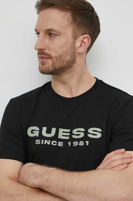 Guess t-shirt fekete M4GI61.J1314
